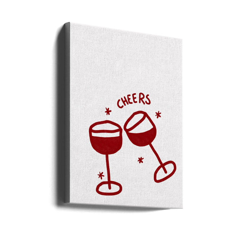 Cheers - Stretched Canvas, Poster or Fine Art Print I Heart Wall Art