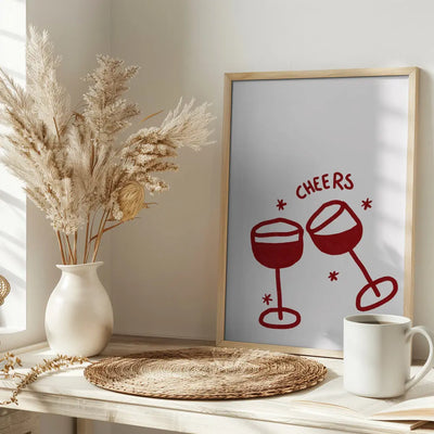 Cheers - Stretched Canvas, Poster or Fine Art Print I Heart Wall Art