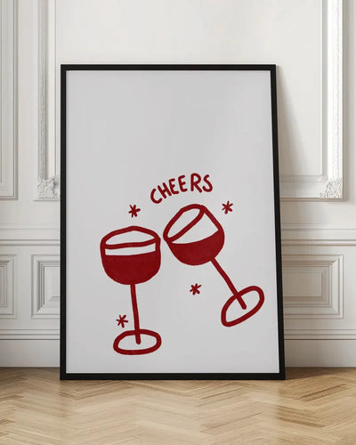Cheers - Stretched Canvas, Poster or Fine Art Print I Heart Wall Art