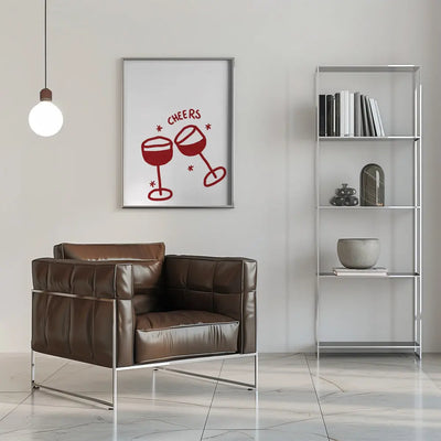 Cheers - Stretched Canvas, Poster or Fine Art Print I Heart Wall Art