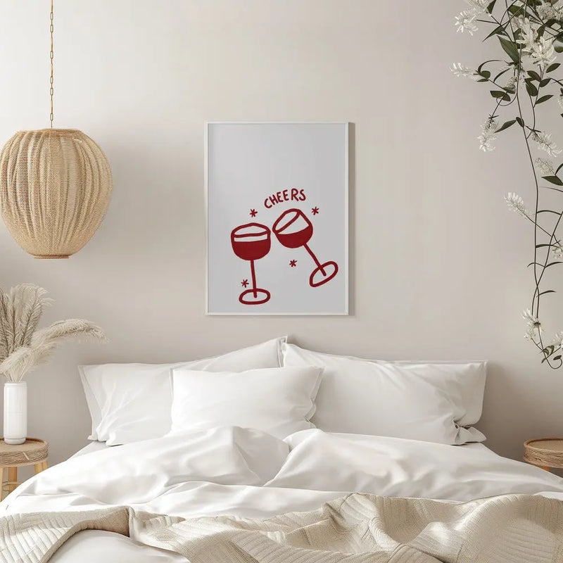 Cheers - Stretched Canvas, Poster or Fine Art Print I Heart Wall Art