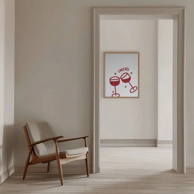 Cheers - Stretched Canvas, Poster or Fine Art Print I Heart Wall Art
