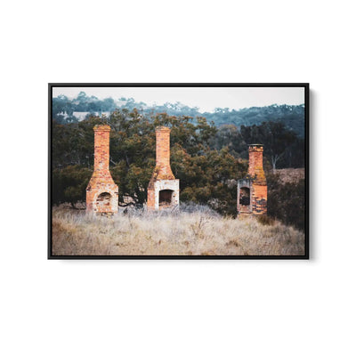 Chimney- Derelict Abandoned Stone Farmhouse Australian Chimney Stack Photographic Print As Canvas Or Art Print I Heart Wall Art Australia 