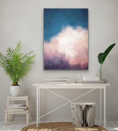 Cloudlands - Abstract Cloudy Sky Artwork Framed Canvas Wall Art Print I Heart Wall Art Australia