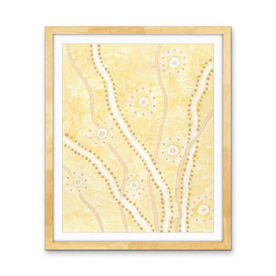 Cockatoo -  Aboriginal Art Print by Holly Stowers - Canvas or Fine Art Print - Dot Painting I Heart Wall Art Australia 
