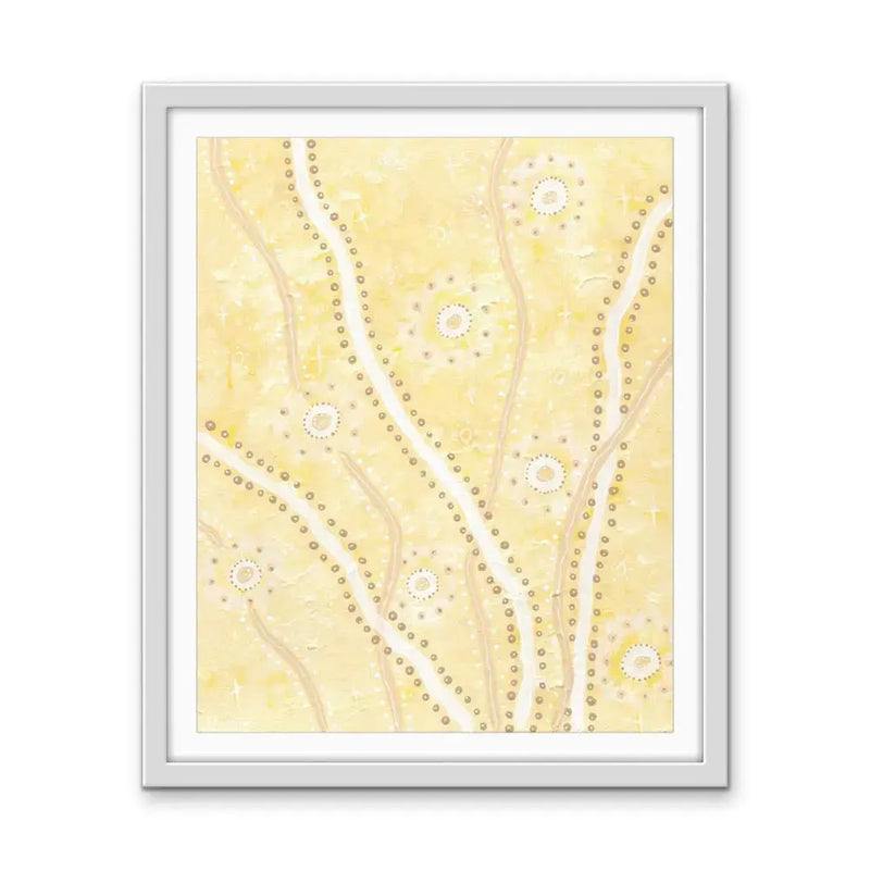 Cockatoo -  Aboriginal Art Print by Holly Stowers - Canvas or Fine Art Print - Dot Painting I Heart Wall Art Australia 