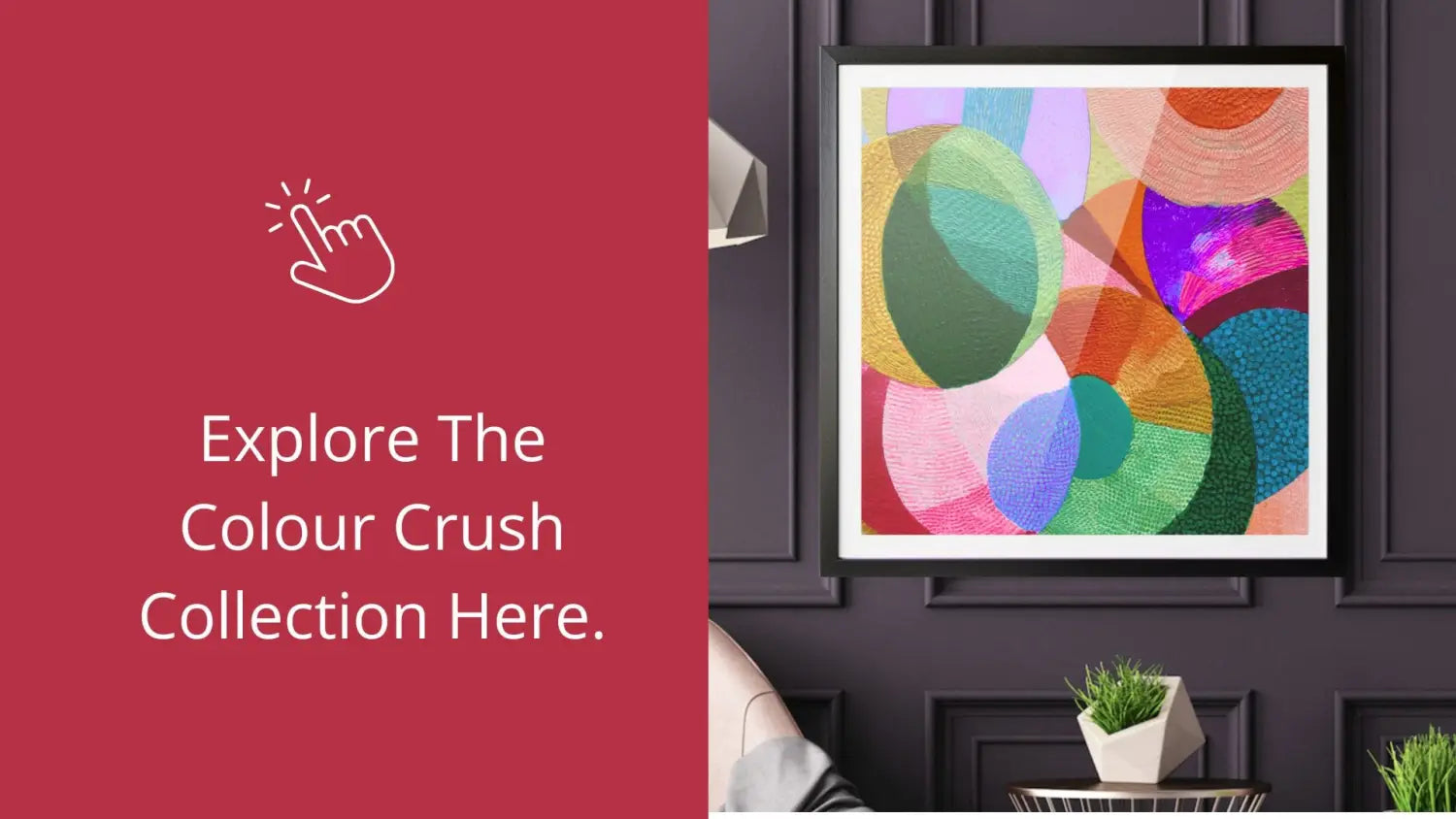 Festival Colour by IHeartStudio - Colourful Geometric Canvas Print