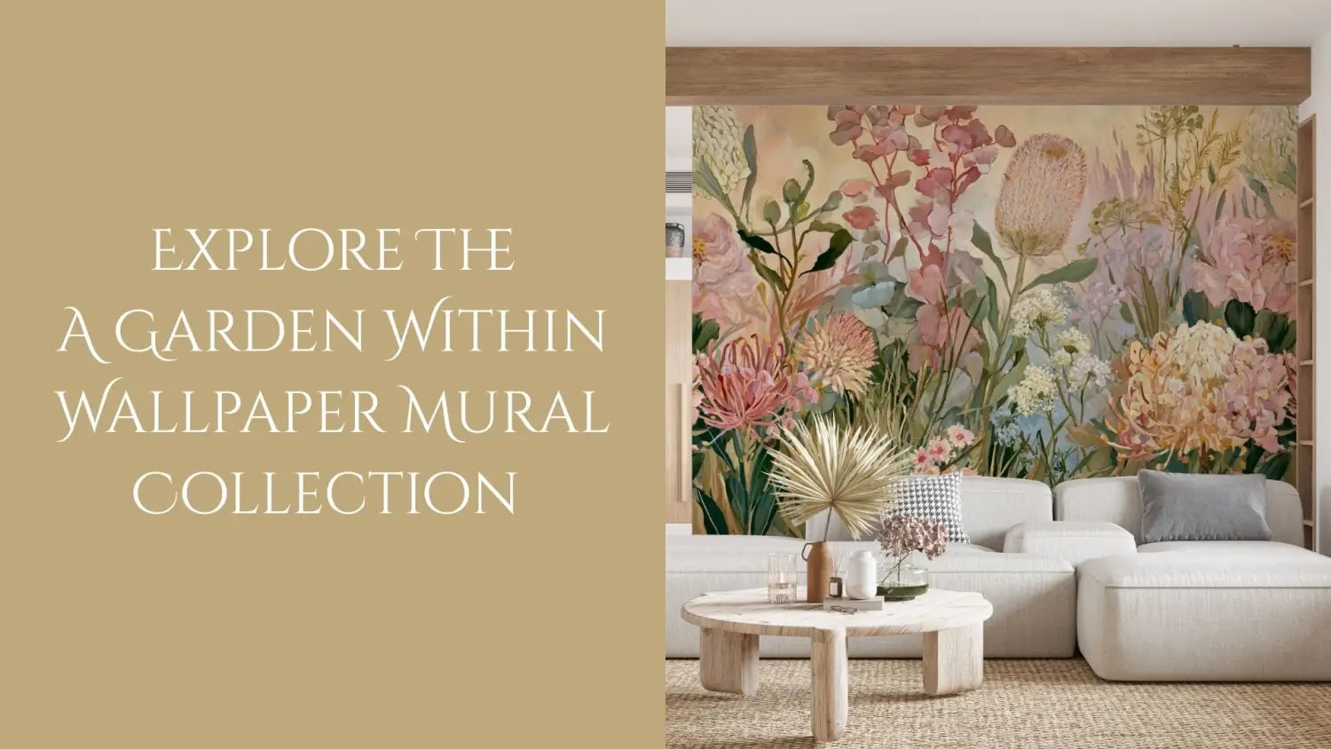 Ever Blooming- Floral Peel and Stick Premium Wallpaper Mural