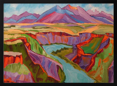 Colorful Sunset - Stretched Canvas, Poster or Fine Art Print I Heart Wall Art