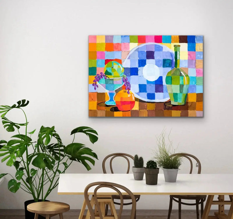 Come For Lunch - Colourful Still Life by Valentin Ivansov I Heart Wall Art Australia