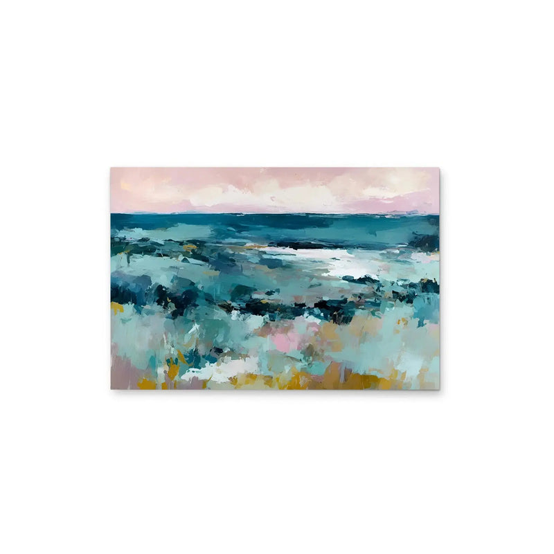 Come To The Beach - Coastal Abstract  Stretched Canvas Print or Framed Fine Art Print - Artwork I Heart Wall Art Australia