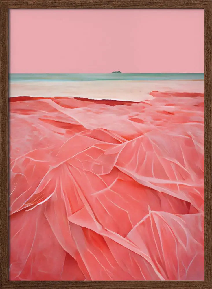 Coral Beach - Stretched Canvas, Poster or Fine Art Print I Heart Wall Art