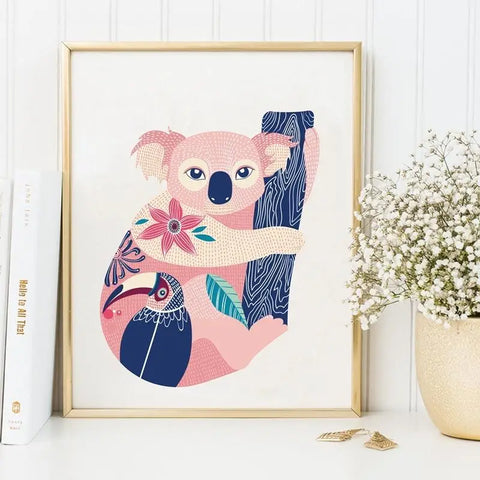 Cuddly Koala Art Print