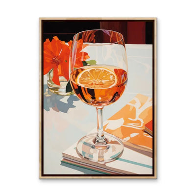 Meet Me For Lunch - Red and Orange Still Life Artwork