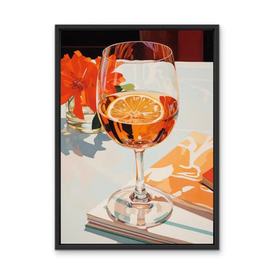 Meet Me For Lunch - Red and Orange Still Life Artwork