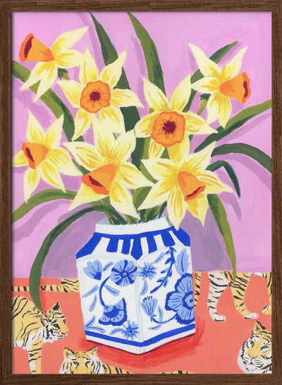 Daffodils - Stretched Canvas, Poster or Fine Art Print I Heart Wall Art