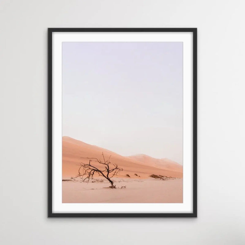 Desert Tree-  Boho Pastel Photographic Desert Landscape Print I Heart Wall Art Australia