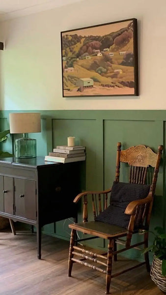 Porters Paints Bayleaf Board and Batten Wall