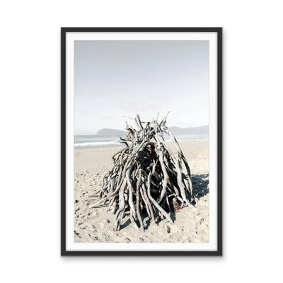 Driftwood On The Beach - Photographic Print I Heart Wall Art Australia