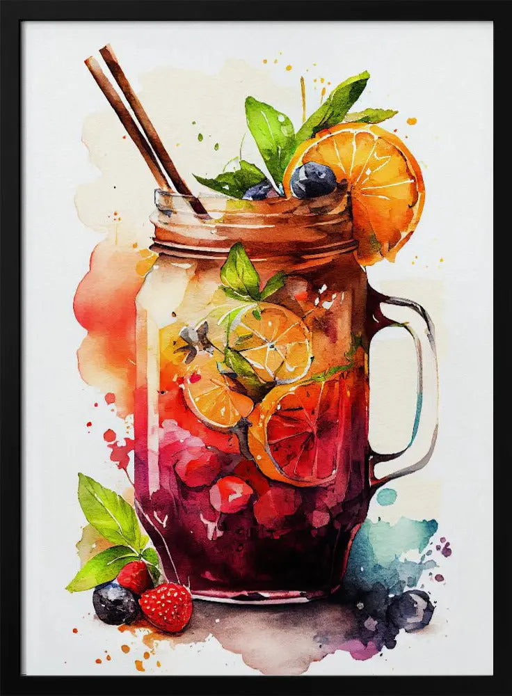 Drinks cocktail - Stretched Canvas, Poster or Fine Art Print I Heart Wall Art
