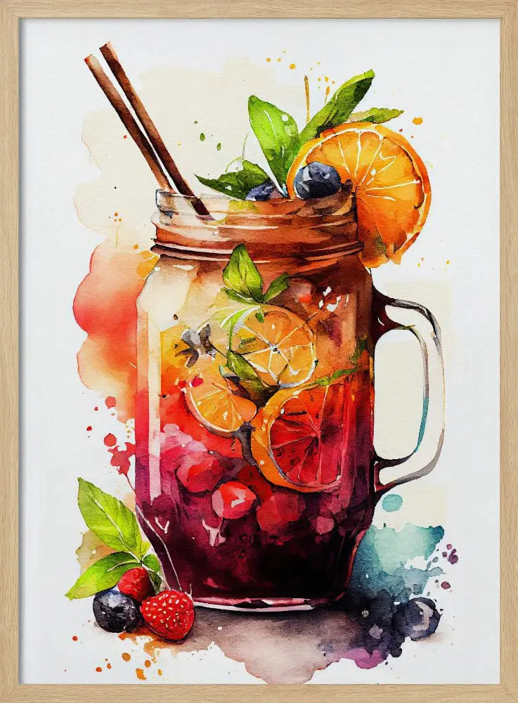 Drinks cocktail - Stretched Canvas, Poster or Fine Art Print I Heart Wall Art