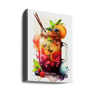 Drinks cocktail - Stretched Canvas, Poster or Fine Art Print I Heart Wall Art