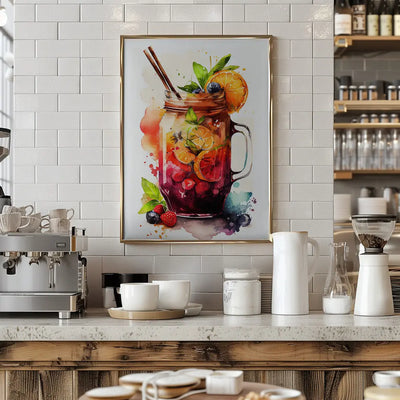Drinks cocktail - Stretched Canvas, Poster or Fine Art Print I Heart Wall Art