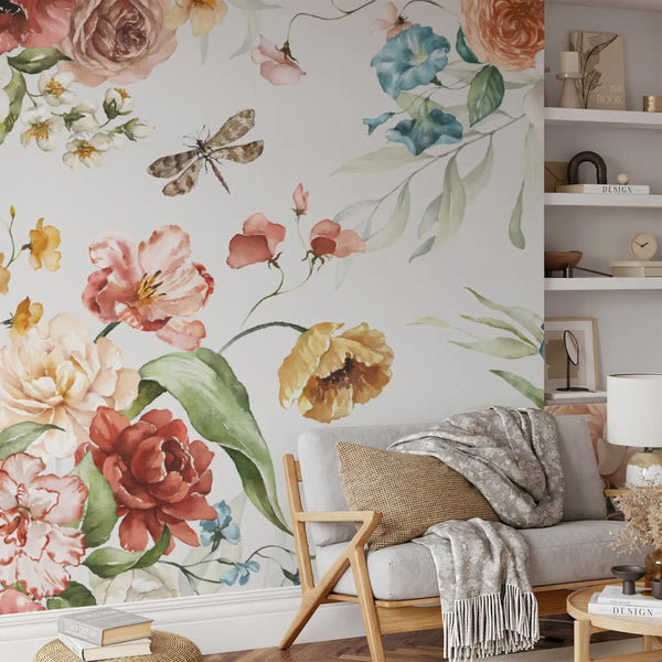 Dutch Floral Wallpaper
