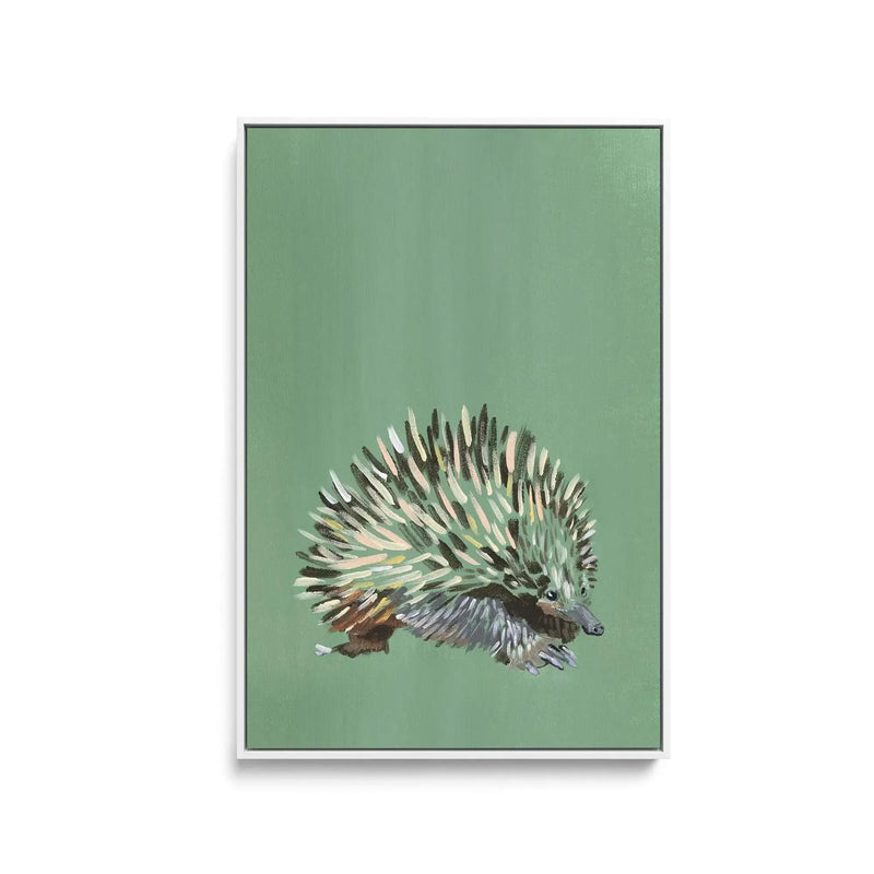 Echidna by Lucy Hawkins - Stretched Canvas Print or Framed Fine Art Print - Artwork I Heart Wall Art Australia 