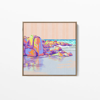 Edgy Beach By Unratio - Stretched Canvas Canvas Print or Framed Art Print I Heart Wall Art Australia 
