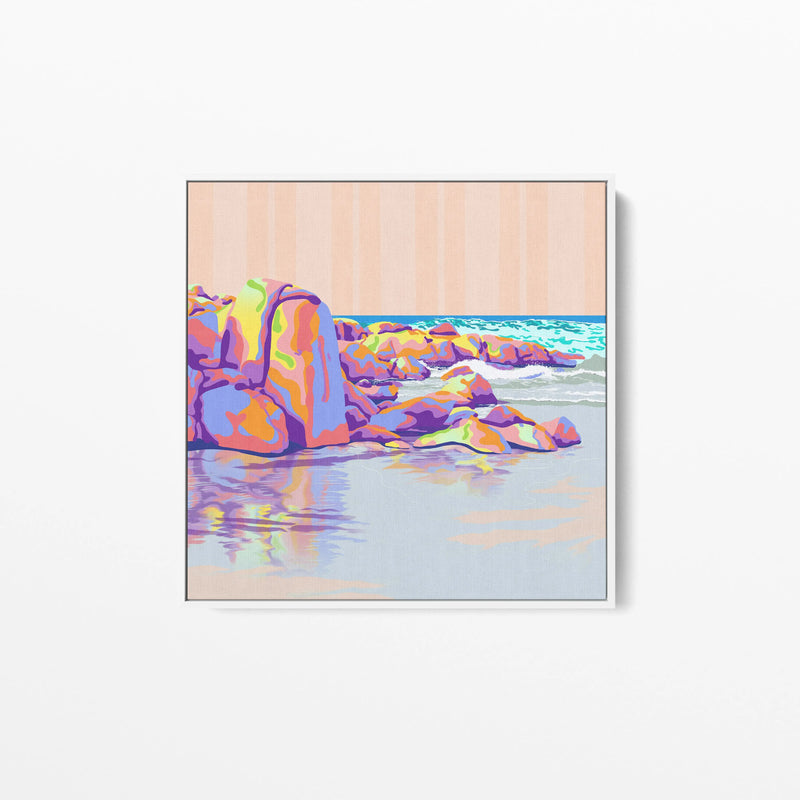 Edgy Beach By Unratio - Stretched Canvas Canvas Print or Framed Art Print I Heart Wall Art Australia 