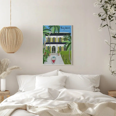 Ernest Hemingways Home, Key West Hemingway, Florida by Artist Carla Daly - Stretched Canvas, Poster or Fine Art Print I Heart Wall Art