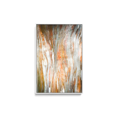 Eucalyptus Bark in Red- Stretched Canvas Print or Framed Fine Art Print - Artwork I Heart Wall Art Australia