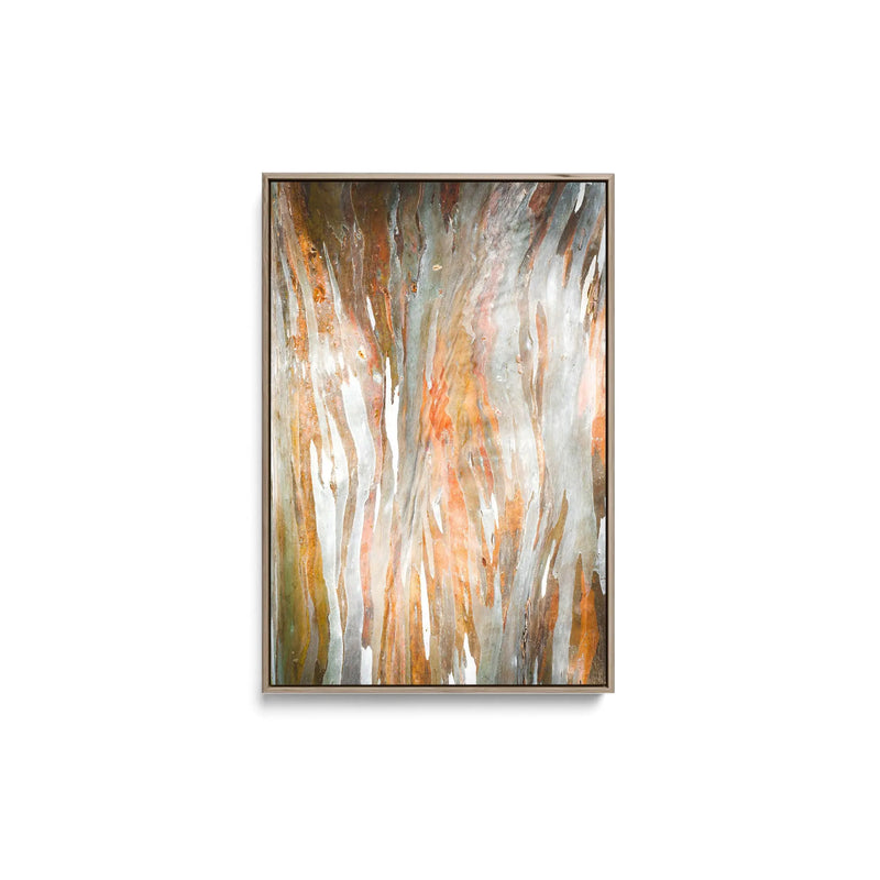 Eucalyptus Bark in Red- Stretched Canvas Print or Framed Fine Art Print - Artwork I Heart Wall Art Australia