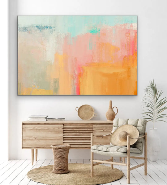 Faded Glory Boho Art Print On Canvas