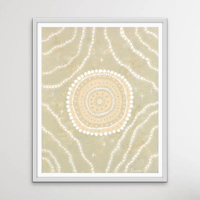 Family -  Aboriginal Art Print by Holly Stowers - Canvas or Fine Art Print - Dot Painting I Heart Wall Art Australia 