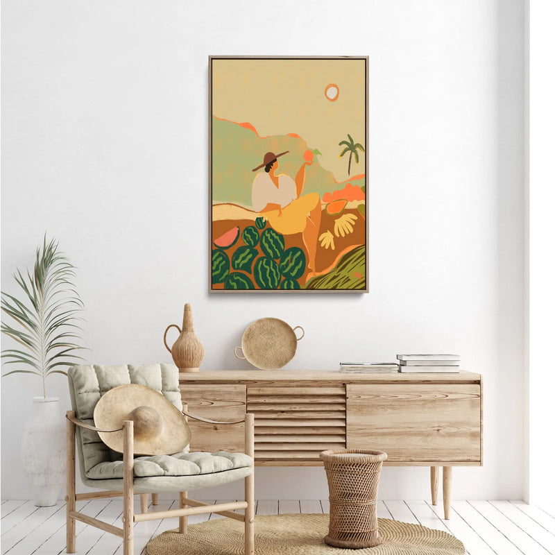 Farmer Guava by Arty Guava - Stretched Canvas Print or Framed Fine Art Print - Artwork I Heart Wall Art Australia 