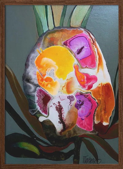 Flower P - Stretched Canvas, Poster or Fine Art Print I Heart Wall Art