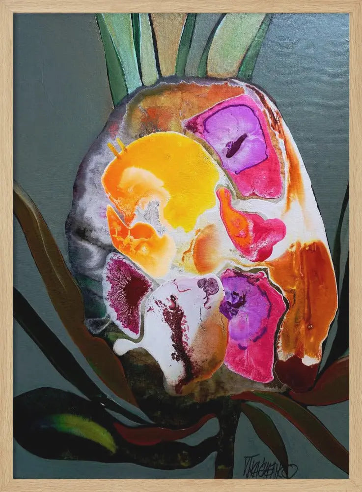 Flower P - Stretched Canvas, Poster or Fine Art Print I Heart Wall Art