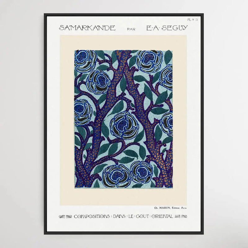 Flower Pattern 3 Art Deco 1914 by E. A. Séguy - I Heart Wall Art