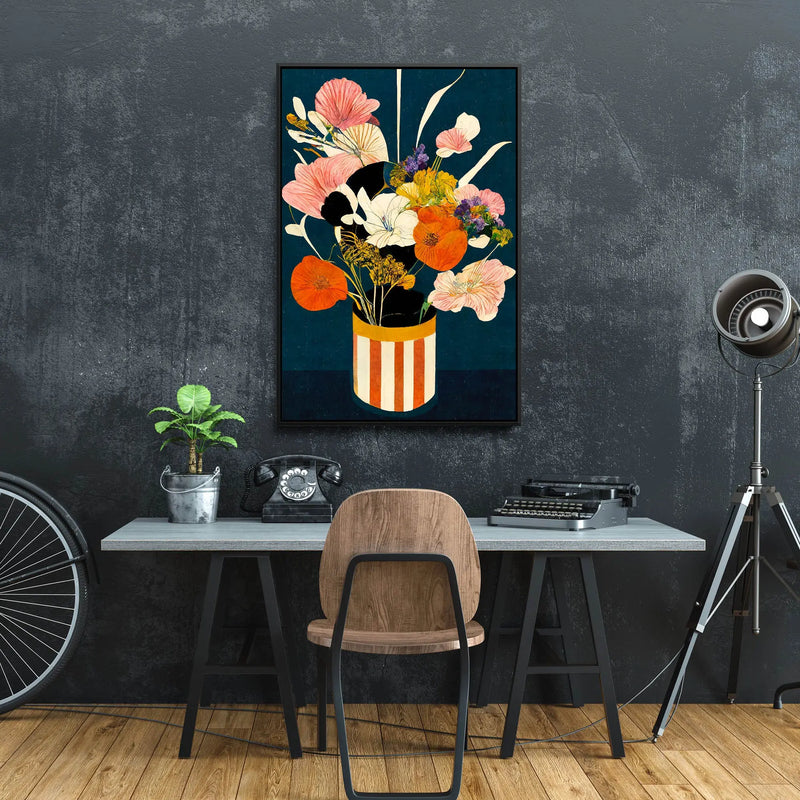 Flowers At Night by Treechild - Stretched Canvas Print or Framed Fine Art Print - Artwork I Heart Wall Art Australia 