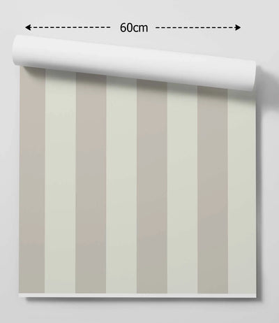 French Stripe - Neutral Toned Peel and Stick Removable Wallpaper - I Heart Wall Art