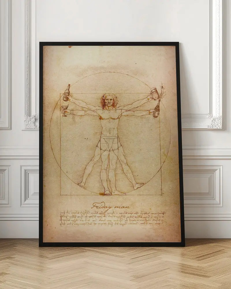 Friday Man - Stretched Canvas, Poster or Fine Art Print I Heart Wall Art