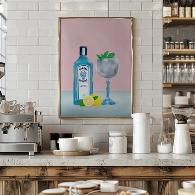 Gin Cocktail - Stretched Canvas, Poster or Fine Art Print I Heart Wall Art