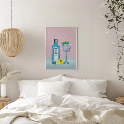 Gin Cocktail - Stretched Canvas, Poster or Fine Art Print I Heart Wall Art