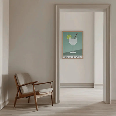 Gin &amp; Tonic - Stretched Canvas, Poster or Fine Art Print I Heart Wall Art