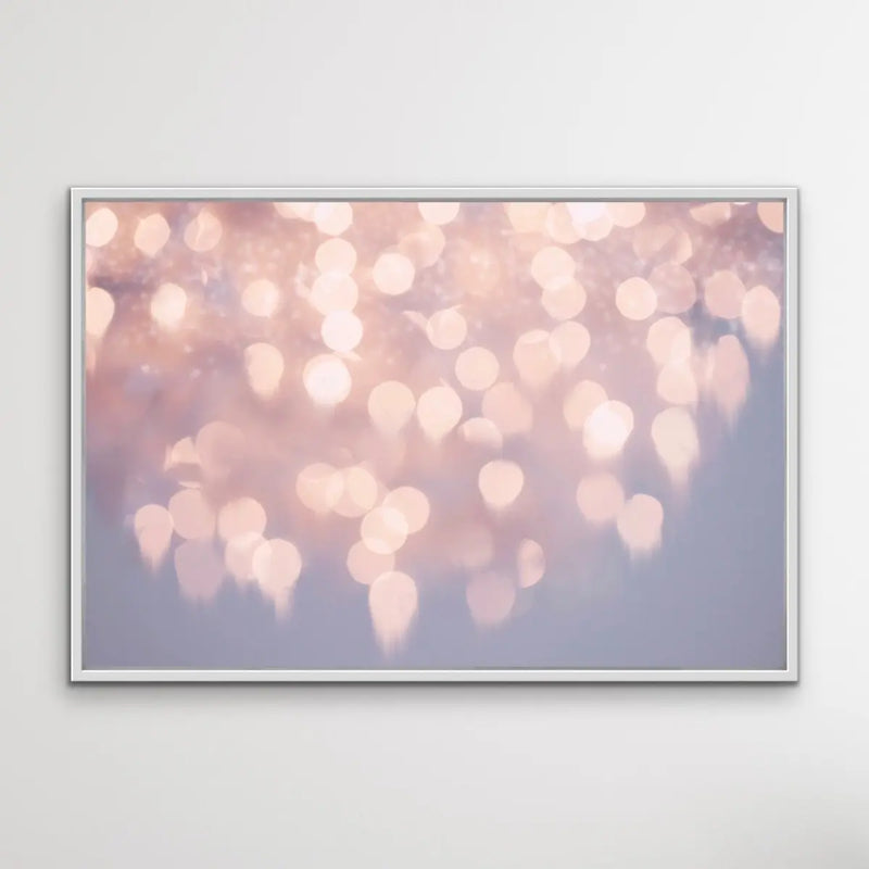 Gutter To The Stars Pink Bokeh Framed Wall Art Canvas Print Cheap Wall Art Australia