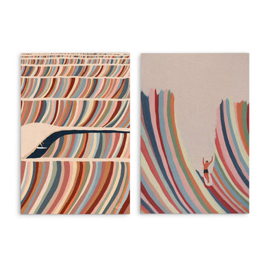 Hands In the Air and Shade by Fabian Lavater  - Two Piece Stretched Canvas or Art Print Set Diptych I Heart Wall Art Australia 
