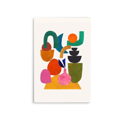 Happily Stacked by Ejaaz Haniff - Stretched Canvas Print or Framed Fine Art Print - Artwork - I Heart Wall Art