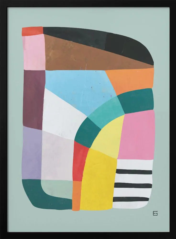 Happiness N04 - Stretched Canvas, Poster or Fine Art Print I Heart Wall Art